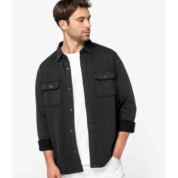 Native Spirit Faded Brushed Fleece Overshirt Thumbnail