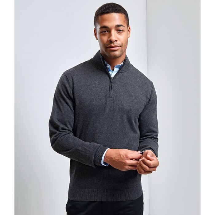 Premier Zip Neck Sweater Thumbnail