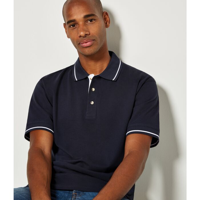 Kustom Kit St Mellion Tipped Cotton Piqué Polo Shirt Thumbnail